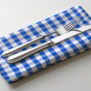 Blue and White Check Napkin