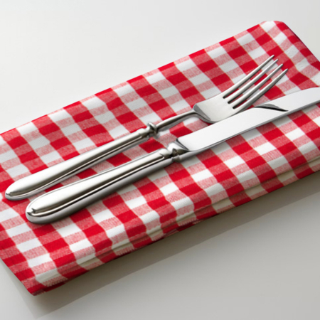 Red and White Check Napkin