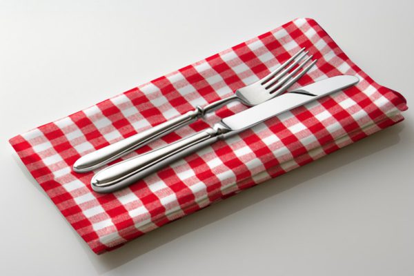 Red and White Check Napkin