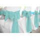 Aqua Polyester Chair Sash Rental