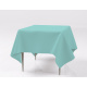 Aqua Polyester Rectangular Tablecloth Rental