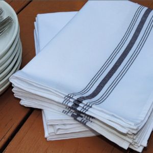 Black Bistro Napkin, Sold by the Dozen