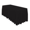 Black Polyester Table Skirting Clips