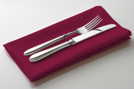 Burgundy Polyester Linen Napkin