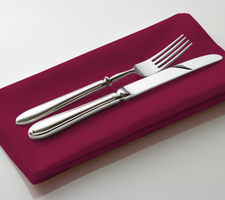 Burgundy Polyester Linen Napkin