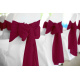 Burgundy Polyester Chair Sash Rental