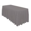 Charcoal Polyester Table Skirting Clip