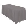 14 x 108 in. Chevron Satin Table Runner Black -140