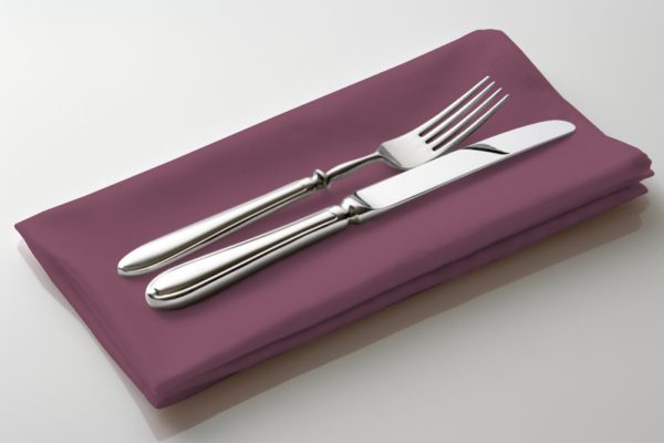 Claret Polyester Linen Napkin