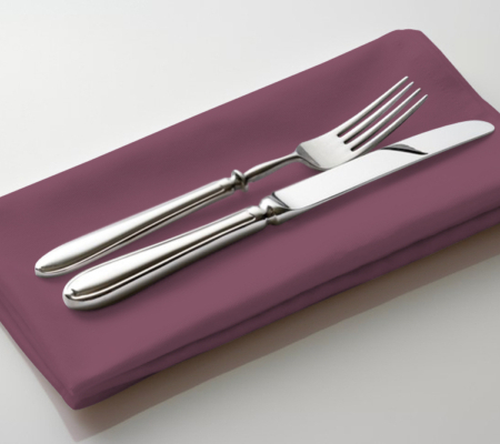 Claret Polyester Linen Napkin