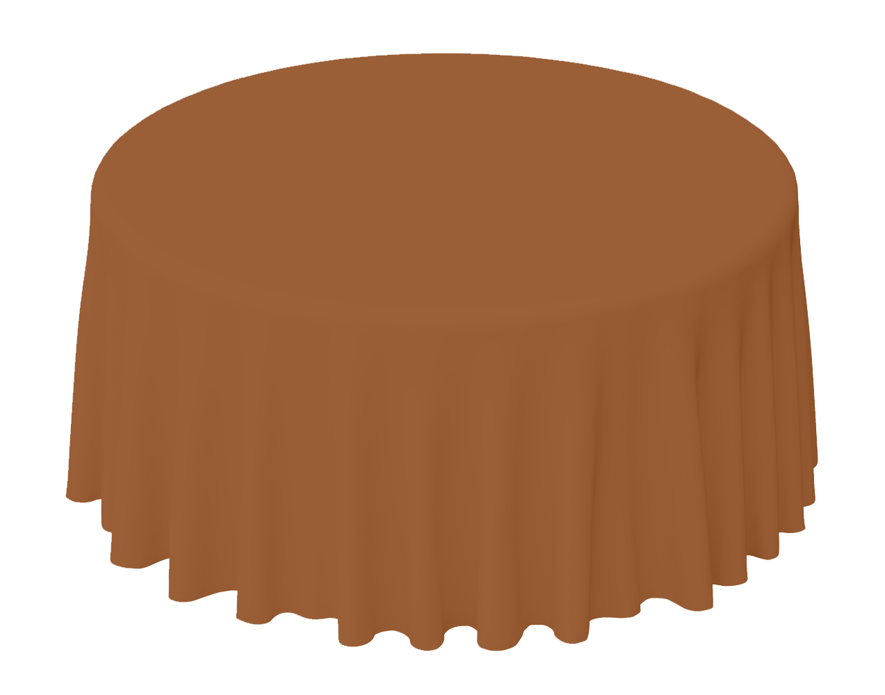 Copper Polyester Round Tablecloth Rental ASAP Linen