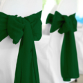 dark green polyester chair sash rental