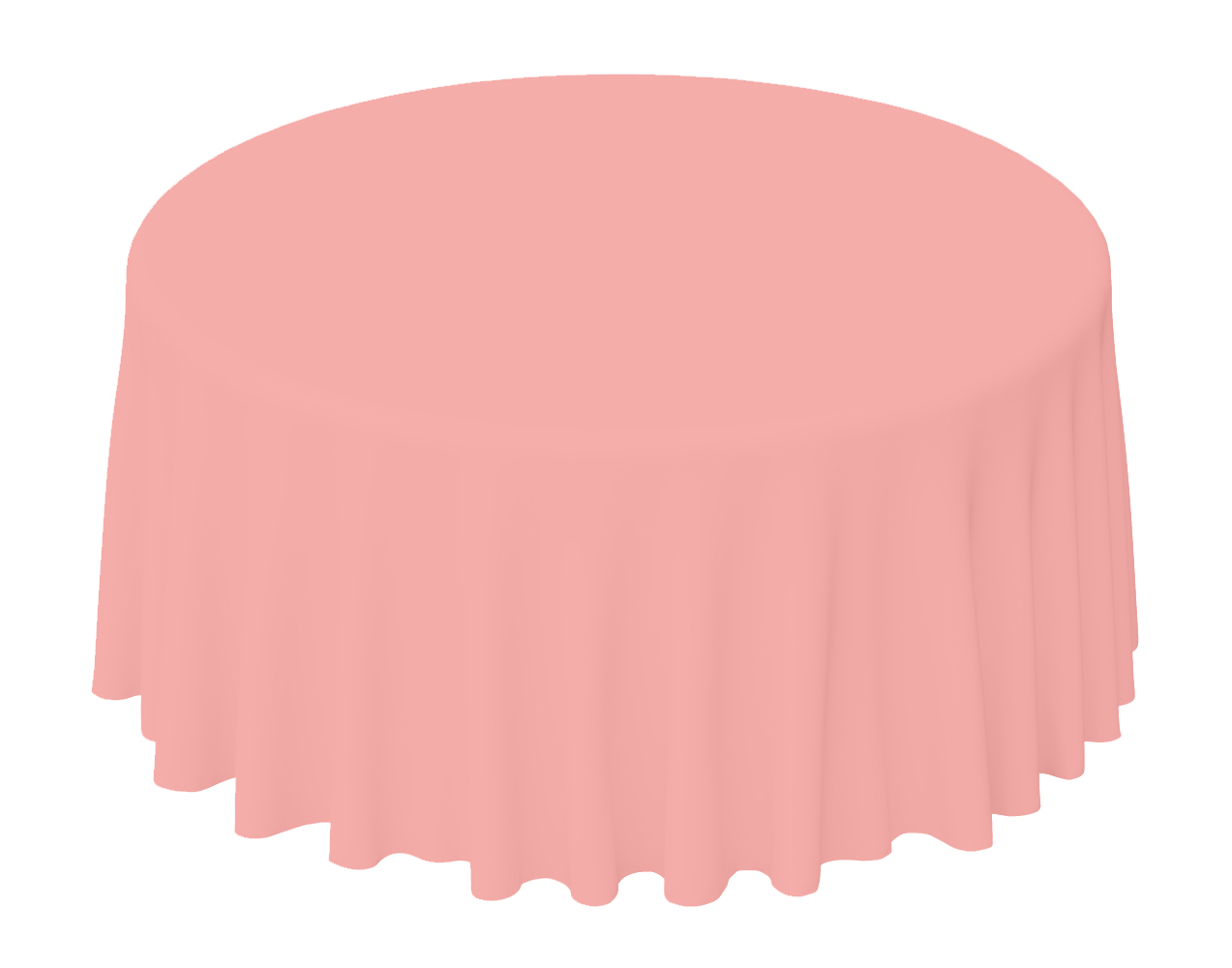 Dusty Rose Polyester Round Tablecloth Rental ASAP Linen