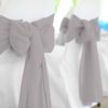 Grey Polyester Chair Sash Rental