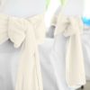 Ivory Polyester Chair Sash Rental