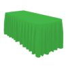 14 x 108 in. Chevron Satin Table Runner Emerald Green -152