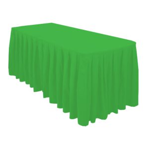 14 x 108 in. Chevron Satin Table Runner Emerald Green -152