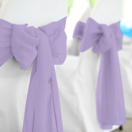 Lilac Polyester Chair Sash Rental