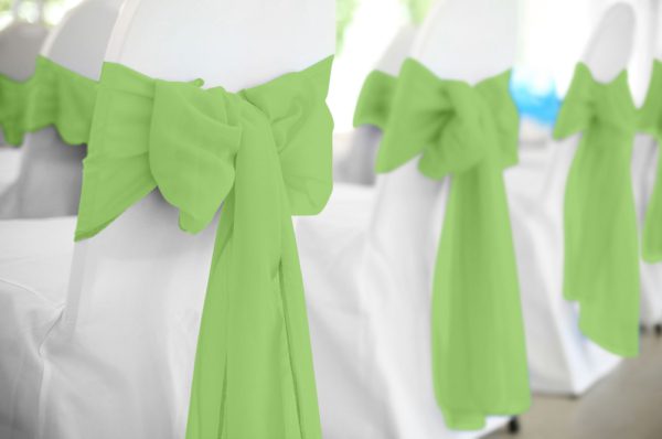 Lime Polyester Chair Sash Rental