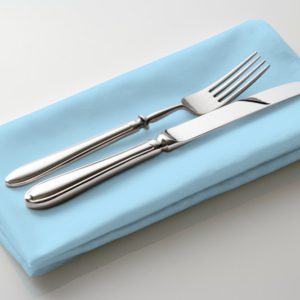 Light Blue Polyester Napkin