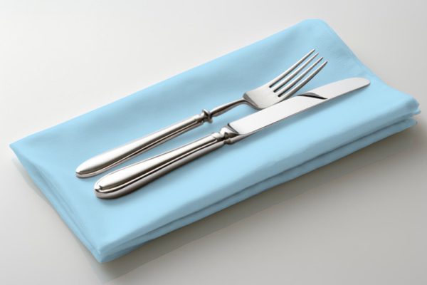 Light Blue Polyester Napkin