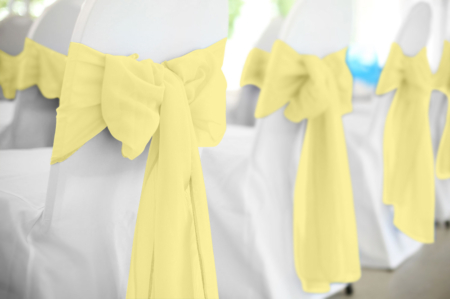 Maize Polyester Chair Sash Rental