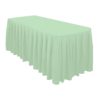 14 x 108 in. Crinkle Taffeta Table Runner Ivory-159