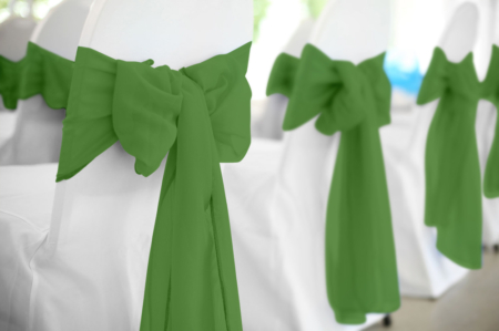 Moss Polyester Chair Sash Rental