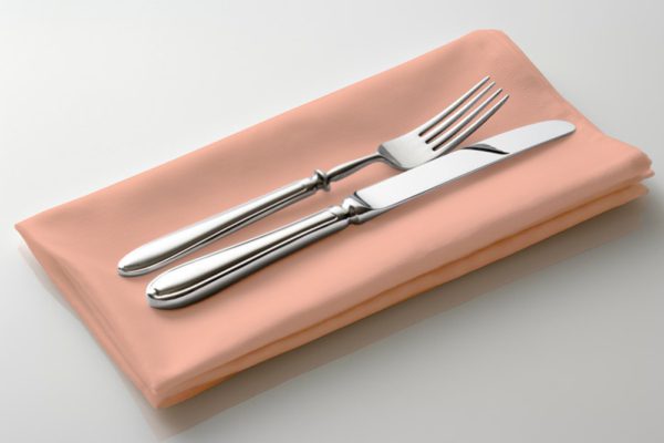 Peach Polyester Napkin