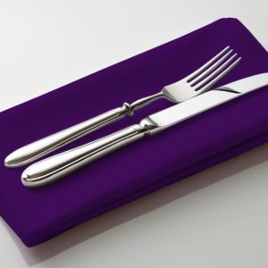 Purple Polyester Napkin