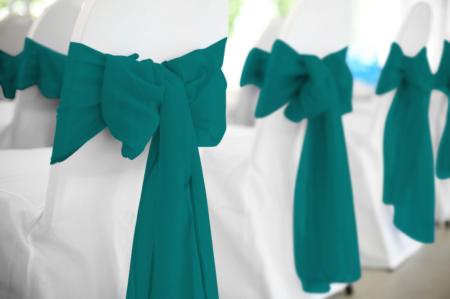 Teal Polyester Sash