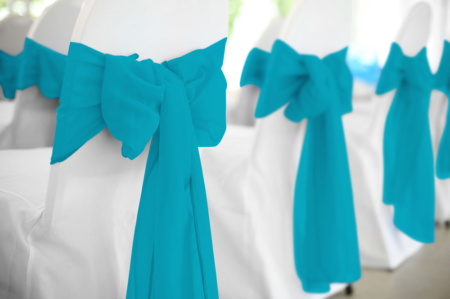 Turquoise Polyester Sash