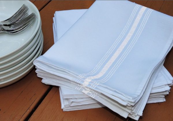 White Bistro Napkin, Sold by the Dozen