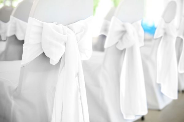 White Polyester Sash