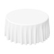 White Polyester Round Table Cloth