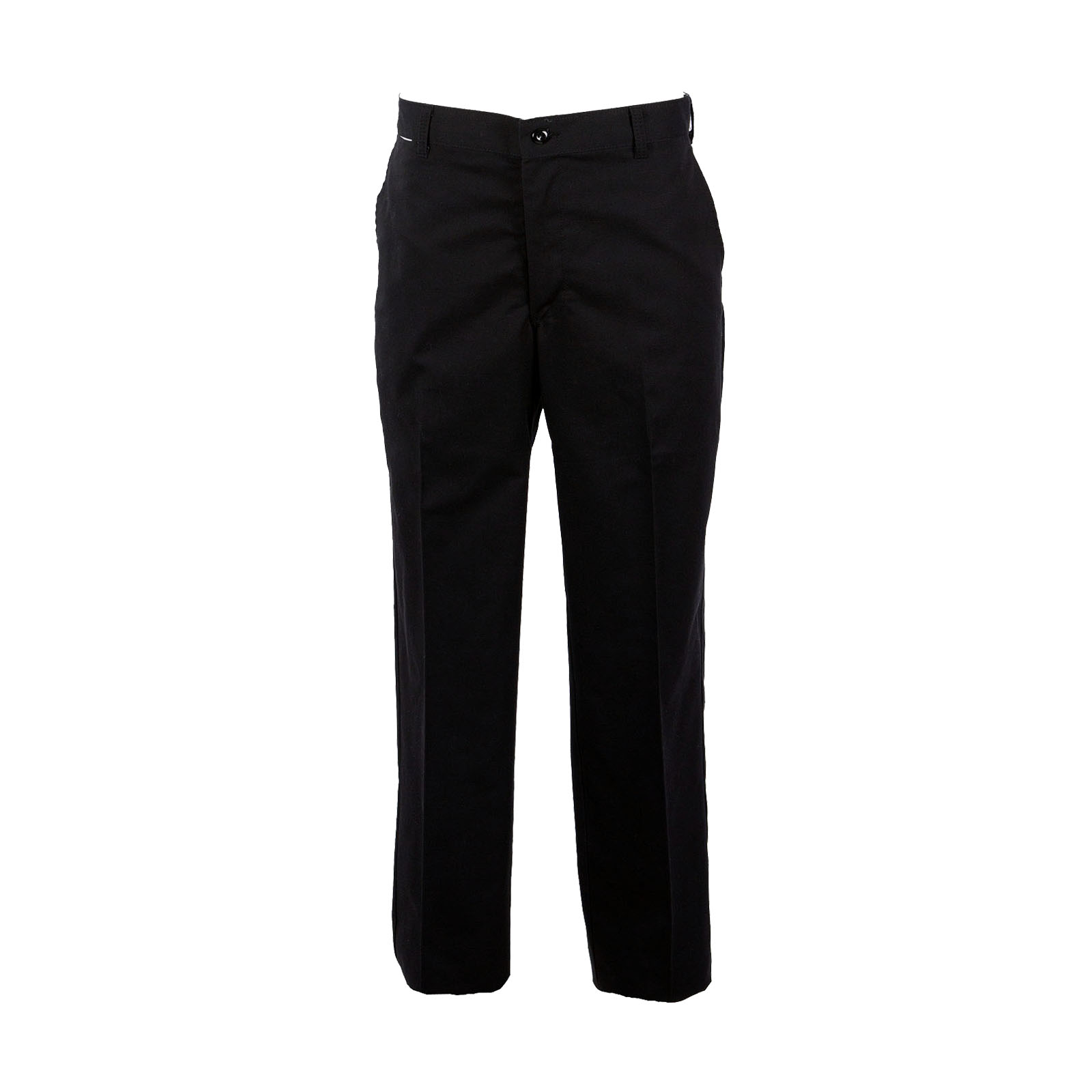 P100BK - Black Chef Pant, Zipper, 65/35 Twill - ASAP Linen